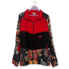 Anorak Vintage Noir Et Rouge