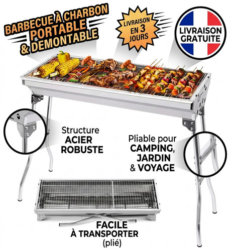 Barbecue charbon bois - barbecue,
