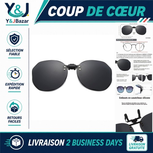 Clip lunettes soleil polarisé