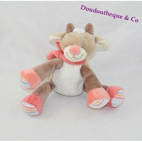 Peluche vache nattou les zamis - peluche,