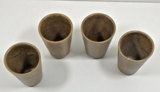 4 tasses verres gobelets anciens céramique grès Digoin Grespots vintage Lot 4