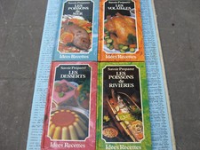  LOT DE 4 livres Savoir préparer les desserts ,volailles,poissons mer et riviere