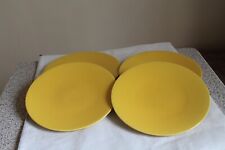 4 assiettes plates DecO - Grès Naturel - Vintage