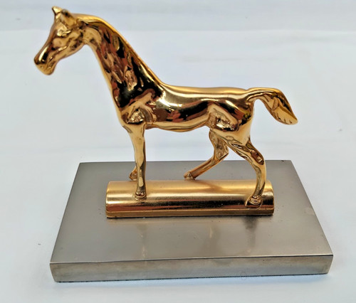 Statue cheval laiton sur - statue,