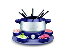 Appareil à fondue Revêtement antiadhésif Plateau rotatif avec 5 ramequins Tou...