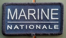 Patch Uniforme MARINE NATIONALE réglementaire vintage ORIGINAL scratch