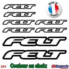 8 Stickers FELT - Autocollants Adhésifs Cadre Velo Bike VTT Montain - 251