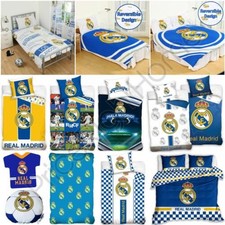 Housses De Couette Officielles Real Madrid Simples Et Doubles Football, Coussins