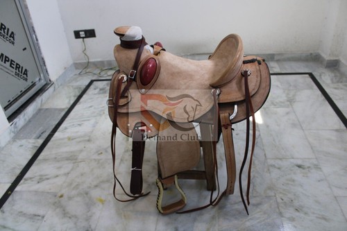 Selle western ouate - en, cuir