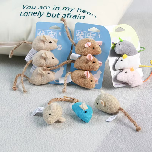 Jouet chat herbe plush souris - jouet,