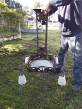 Lustre " Pate De Verre" Muller Fréres Lunéville  Art Déco