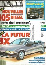 L'AUTO JOURNAL N°03 405 DIESEL / FUTURE BX / 205 RALLYE /FIAT 126 BIS / BMW 5