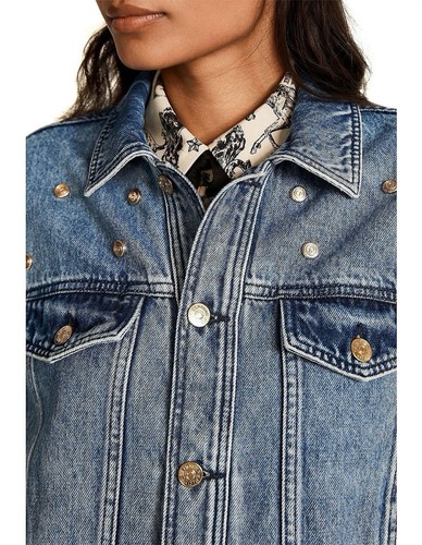 Veste jean bleu denim claudie - jean,