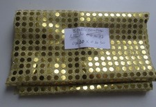 coupon tissu doré support jersey à paillettes 0,20 m x 0,30 m