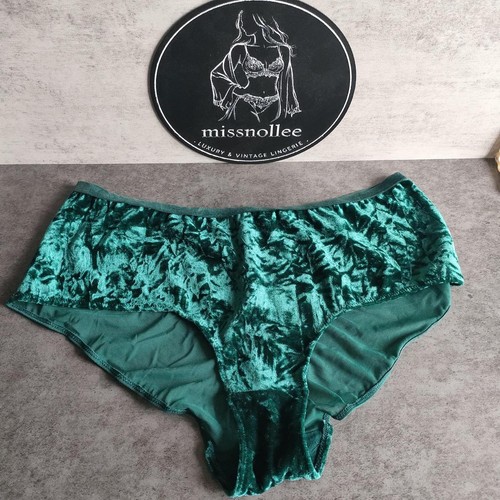 Green velvet velour booty - green, velvet/velour