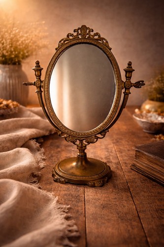 Miroir psyché laiton - miroir,