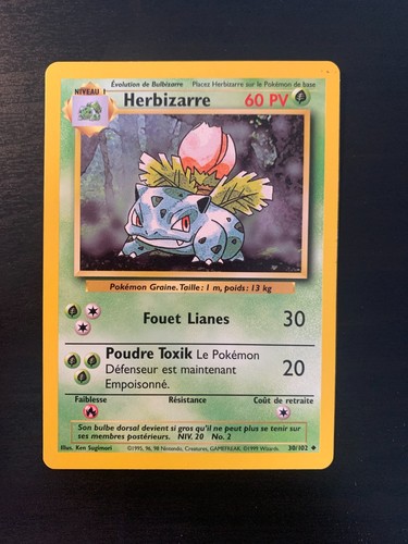 Carte pokémon herbizarre - pokémon,