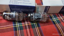Matched pair of Tubes 12AX7 S THOMSON CSF FSE FRENCH MILITARY LOW NOISE NOS NIB