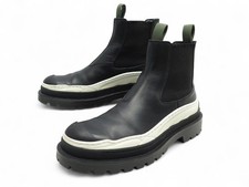CHAUSSURES BOTTINES DIOR X SACAI EXPLORER CHELSEA 42 CUIR NOIR BOOTS SHOES 1200€
