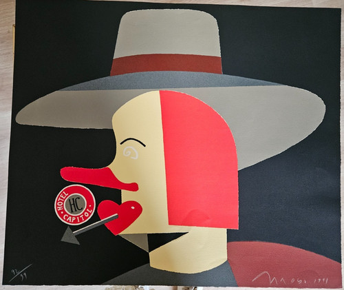 Lithographie arroyo eduardo - d'arroyo,
