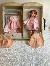 Ancienne Poupée SFBJ Paris 3 - 29 cm - avec Sa MALLE  CABINE et Son TROUSSEAU