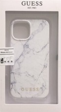 Guess Étui Rigide Marble Blanc pour IPHONE 13 Mini 5,4 "