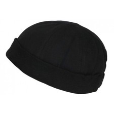 Bonnet Docker Noir en Coton