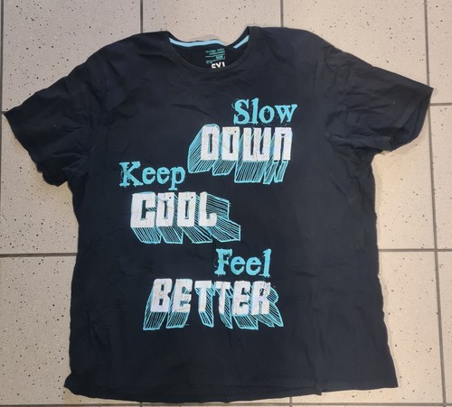 Tee shirt noir - tee-shirt, bleu