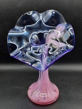 LA ROCHERE Vase soliflore - polychrome tons de rose et bleu parfait état