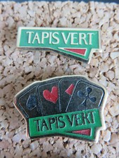 TRES BEAU LOT DE 7 PIN S TAPIS VERT TBE