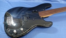 (Fender) 1977 Precision Bass Fretless Noir Made in USA Vintage Electric Bass