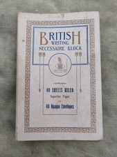 Original RARE bloc-notes correspondance anglais british writing ww1!