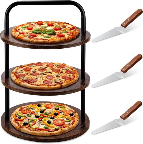Wooden pizza stands - 4,