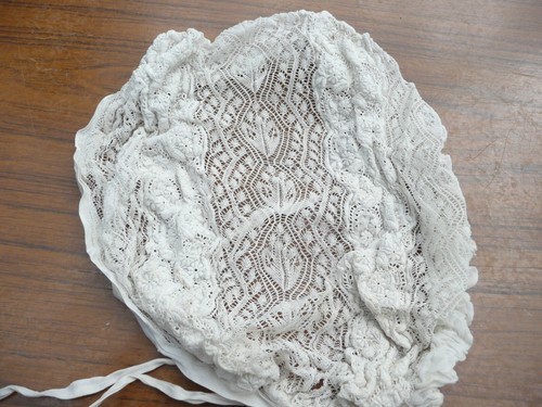 Belle coiffe ancienne coton - coiffe,