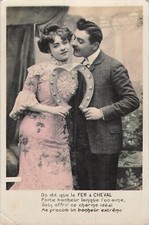 CP MOUSTACHU EMBRASSE JOUE