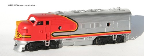 Athearn 3201 emd f7 santa - h0,