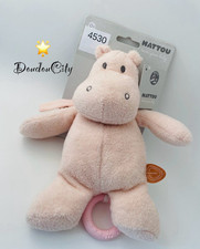 4530?peluche Musical Doudou Hippopotame Rose Susie Et Bonnie NATTOU