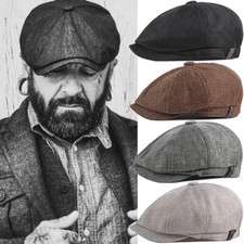 ✅Béret vintage chapeaux Peaky Blinders Style casquette à visière Hommes Femmes