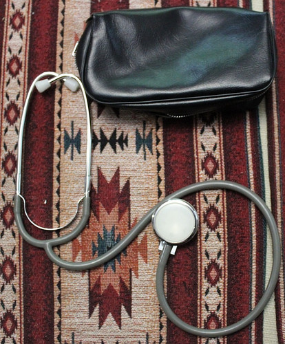 Vintage stethoscope made - vintage, in
