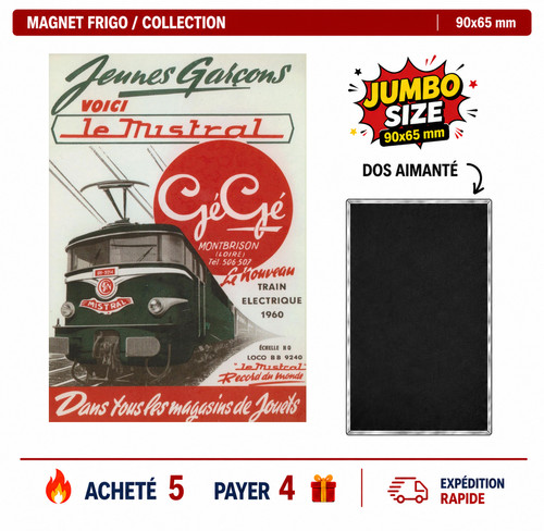 Magnet frigo train mistral - frigo,
