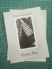 887 belle PUBLICITE ANCIENNE circa 1970 manteau chinchilla Christian Dior