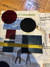 Ancien VERRE ROND PLAT ,pendule, horloge, réveil, phare, lanterne