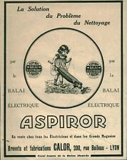 Publicité ancienne Aspiror le balai électrique Calor 1923 issue de magazine
