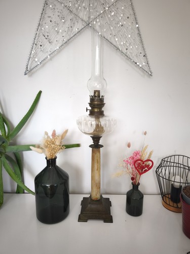 Ancienne grande lampe - ancienne,