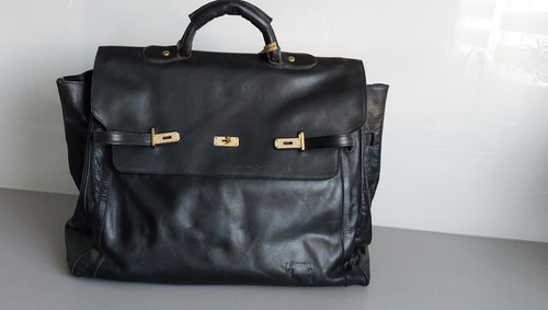 Sac voyage cuir noir - de, en
