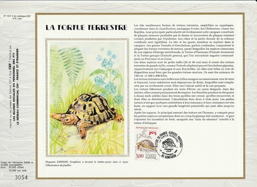 Feuillet cef france - france, faune