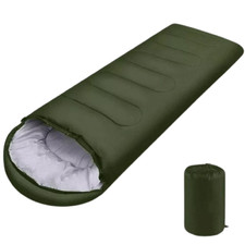 Sac de Couchage Chaud en Coton Camping 4 Saisons Léger avec Etui de Rangement
