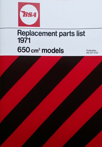 Livre pièces bsa - de, a65l