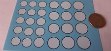 decalcomanie decals déco lot blanc entouré de noir    1/43