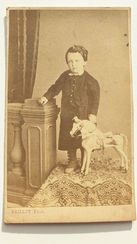 Cdv enfant cheval jouet - enfant,